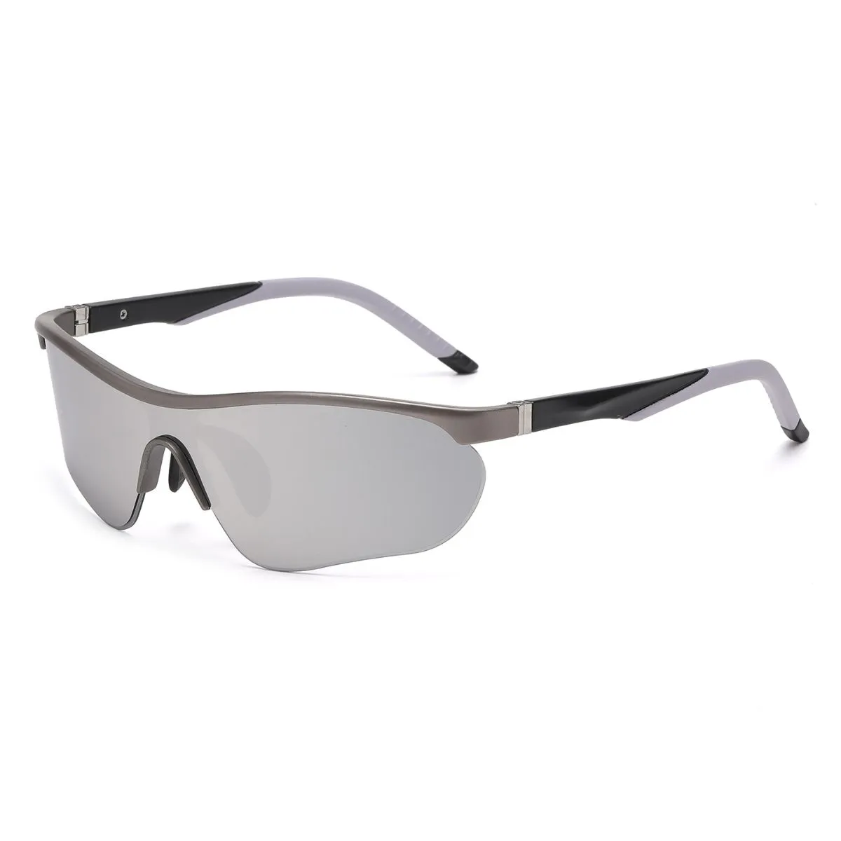 Rimless One-Piece Sports Sunglasses – Premium Outdoor Cycling Hiking Goggles with UV400, Trendy Running Shades for Men Women